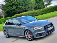 USED 2018 18 AUDI A3 2.0 S3 SPORTBACK TFSI QUATTRO BLACK EDITION 5d 306 BHP NANO GREY VERY HIGH UNIQUE SPEC