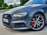 USED 2018 18 AUDI A3 2.0 S3 SPORTBACK TFSI QUATTRO BLACK EDITION 5d 306 BHP NANO GREY VERY HIGH UNIQUE SPEC