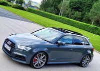 USED 2018 18 AUDI A3 2.0 S3 SPORTBACK TFSI QUATTRO BLACK EDITION 5d 306 BHP NANO GREY VERY HIGH UNIQUE SPEC