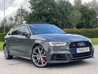 USED 2018 18 AUDI A3 2.0 S3 SPORTBACK TFSI QUATTRO BLACK EDITION 5d 306 BHP NANO GREY VERY HIGH UNIQUE SPEC