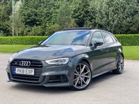 USED 2018 18 AUDI A3 2.0 S3 SPORTBACK TFSI QUATTRO BLACK EDITION 5d 306 BHP NANO GREY VERY HIGH UNIQUE SPEC