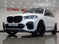 USED 2018 68 BMW X5 3.0 M50D (400 PS) AUTO XDRIVE (S/S) + COLOSSAL SPEC + �&pound;25,000 EXTRAS + E/H/M EXT COMFORT LEATHERS + SKYLOUNGE PANORAMIC SUNROOF + HARMAN KARDON + LASER LIGHTS 22 S+BODY KIT+LEDS+360 CAM+LEATHER+NAV+ADAPT CRUISE