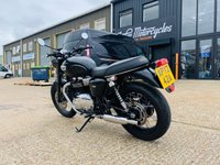 USED 2017 TRIUMPH BONNEVILLE T100 BLACK & CHROME ORIGINAL BLACK PARTS INCLUDED TOO