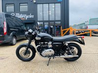 USED 2017 TRIUMPH BONNEVILLE T100 BLACK & CHROME ORIGINAL BLACK PARTS INCLUDED TOO