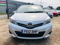 USED 2012 12 TOYOTA YARIS 1.3 VVT-I TR 5d 98 BHP FSH Example with Reverse Camera & Bluetooth