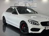 USED 2015 65 MERCEDES-BENZ C CLASS 2.1 C220 D AMG LINE PREMIUM 4d 170 BHP PAN ROOF, F/S/H, NAV, LEATHER!