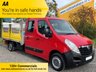 USED 2015 65 VAUXHALL MOVANO F3500 L3H1 CREW CAB CDTI 125 LWB DROPSIDE+ T/LIFT 