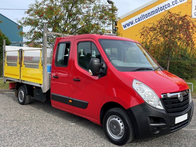 2015 65 Vauxhall Movano F3500 L3H1 CREW CAB CDTI 125 LWB DROPSIDE+ T/LIFT