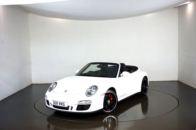 2011 11 Porsche 911 997 GEN 2 3.8 CARRERA GTS PDK 2d AUTO CONVERTIBLE 408 BHP-1 OWNER CAR FROM NEW-HAS TO BE ONE OF THE LOWEST MILEAGE 997 GTS IN EXISTENCE-FINISHED IN UNMARKED CARRARA WHITE-SPORT CHRONO PACKAGE-SPORTS SEAT BACKRESTS IN BODY COLOUR-HEATED SEATS-REAR PARK ASSIST-GTS INTERIOR PACKAGE-SUPPLIED NEW BY PORSCHE CENTRE LEICESTER-UNREPEATABLE EXAMPLE