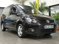 USED 2013 63 VOLKSWAGEN CADDY MAXI 1.6 C20 LIFE TDI 5d 101 BHP WAV VEHICLE WHEEL CHAIR ACCESS 4 SEATS