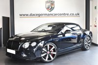 USED 2016 16 BENTLEY CONTINENTAL 4.0 GTC V8 S MDS MULLINER 2DR AUTO 521 BHP Dace German Car centre, part of Dace Motor group a Family Run Business which has been in business nearly 30 years,  are delighted to present this stunning Bentley Continental GTC V8 S which has over eighteen thousand pounds worth of extra's. The exterior is finished in an Onyx Black. Along with De-chroming which cost &pound;3100 when purchased new, which really gives this Bentley more road presence. Equipped with unmarked 21 inch diamond cuts alloy wheels, with Bentley brake callipers finished a vibra