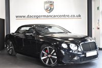 USED 2016 16 BENTLEY CONTINENTAL 4.0 GTC V8 S MDS MULLINER 2DR AUTO 521 BHP Dace German Car centre, part of Dace Motor group a Family Run Business which has been in business nearly 30 years,  are delighted to present this stunning Bentley Continental GTC V8 S which has over eighteen thousand pounds worth of extra's. The exterior is finished in an Onyx Black. Along with De-chroming which cost &pound;3100 when purchased new, which really gives this Bentley more road presence. Equipped with unmarked 21 inch diamond cuts alloy wheels, with Bentley brake callipers finished a vibra