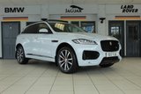 USED 2017 17 JAGUAR F-PACE 3.0 V6 S AWD 5d 296 BHP FINISHED IN STUNNING METALLIC GLACIER WHITE, COMPLIMENTED WITH BLACK LEATHER HEATED ELECTRIC SEATS + 1 FORMER KEEPER, HUGE SPECIFICATION 4 WHEEL DRIVE MODEL COMES WITH OVER 11 THOUSAND POUNDS WORTH OF ADDITIONAL EXTRAS AND AN IMPECCABLE JAGUAR SERVICE HISTORY + FULL GLASS SLIDING PANORAMIC SUNROOF + TOUCH SCREEN SATELLITE NAVIGATION + ADVANCE PARKING WITH 360 DEGREE SURROUND CAMERA + ELECTRICALLY DEPLOYABLE TOWBAR + MERIDIAN SOUND SYSTEM + FUEL FIRED HEATING WITH CABIN PREHEAT + 4 WAY ELECTRIC L