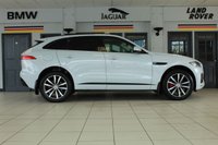 USED 2017 17 JAGUAR F-PACE 3.0 V6 S AWD 5d 296 BHP FINISHED IN STUNNING METALLIC GLACIER WHITE, COMPLIMENTED WITH BLACK LEATHER HEATED ELECTRIC SEATS + 1 FORMER KEEPER, HUGE SPECIFICATION 4 WHEEL DRIVE MODEL COMES WITH OVER 11 THOUSAND POUNDS WORTH OF ADDITIONAL EXTRAS AND AN IMPECCABLE JAGUAR SERVICE HISTORY + FULL GLASS SLIDING PANORAMIC SUNROOF + TOUCH SCREEN SATELLITE NAVIGATION + ADVANCE PARKING WITH 360 DEGREE SURROUND CAMERA + ELECTRICALLY DEPLOYABLE TOWBAR + MERIDIAN SOUND SYSTEM + FUEL FIRED HEATING WITH CABIN PREHEAT + 4 WAY ELECTRIC L