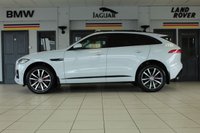 USED 2017 17 JAGUAR F-PACE 3.0 V6 S AWD 5d 296 BHP FINISHED IN STUNNING METALLIC GLACIER WHITE, COMPLIMENTED WITH BLACK LEATHER HEATED ELECTRIC SEATS + 1 FORMER KEEPER, HUGE SPECIFICATION 4 WHEEL DRIVE MODEL COMES WITH OVER 11 THOUSAND POUNDS WORTH OF ADDITIONAL EXTRAS AND AN IMPECCABLE JAGUAR SERVICE HISTORY + FULL GLASS SLIDING PANORAMIC SUNROOF + TOUCH SCREEN SATELLITE NAVIGATION + ADVANCE PARKING WITH 360 DEGREE SURROUND CAMERA + ELECTRICALLY DEPLOYABLE TOWBAR + MERIDIAN SOUND SYSTEM + FUEL FIRED HEATING WITH CABIN PREHEAT + 4 WAY ELECTRIC L