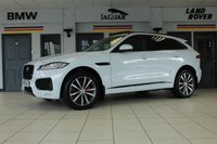 USED 2017 17 JAGUAR F-PACE 3.0 V6 S AWD 5d 296 BHP FINISHED IN STUNNING METALLIC GLACIER WHITE, COMPLIMENTED WITH BLACK LEATHER HEATED ELECTRIC SEATS + 1 FORMER KEEPER, HUGE SPECIFICATION 4 WHEEL DRIVE MODEL COMES WITH OVER 11 THOUSAND POUNDS WORTH OF ADDITIONAL EXTRAS AND AN IMPECCABLE JAGUAR SERVICE HISTORY + FULL GLASS SLIDING PANORAMIC SUNROOF + TOUCH SCREEN SATELLITE NAVIGATION + ADVANCE PARKING WITH 360 DEGREE SURROUND CAMERA + ELECTRICALLY DEPLOYABLE TOWBAR + MERIDIAN SOUND SYSTEM + FUEL FIRED HEATING WITH CABIN PREHEAT + 4 WAY ELECTRIC L