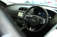 USED 2017 17 JAGUAR F-PACE 3.0 V6 S AWD 5d 296 BHP FINISHED IN STUNNING METALLIC GLACIER WHITE, COMPLIMENTED WITH BLACK LEATHER HEATED ELECTRIC SEATS + 1 FORMER KEEPER, HUGE SPECIFICATION 4 WHEEL DRIVE MODEL COMES WITH OVER 11 THOUSAND POUNDS WORTH OF ADDITIONAL EXTRAS AND AN IMPECCABLE JAGUAR SERVICE HISTORY + FULL GLASS SLIDING PANORAMIC SUNROOF + TOUCH SCREEN SATELLITE NAVIGATION + ADVANCE PARKING WITH 360 DEGREE SURROUND CAMERA + ELECTRICALLY DEPLOYABLE TOWBAR + MERIDIAN SOUND SYSTEM + FUEL FIRED HEATING WITH CABIN PREHEAT + 4 WAY ELECTRIC L