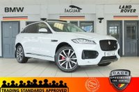 USED 2017 17 JAGUAR F-PACE 3.0 V6 S AWD 5d 296 BHP FINISHED IN STUNNING METALLIC GLACIER WHITE, COMPLIMENTED WITH BLACK LEATHER HEATED ELECTRIC SEATS + 1 FORMER KEEPER, HUGE SPECIFICATION 4 WHEEL DRIVE MODEL COMES WITH OVER 11 THOUSAND POUNDS WORTH OF ADDITIONAL EXTRAS AND AN IMPECCABLE JAGUAR SERVICE HISTORY + FULL GLASS SLIDING PANORAMIC SUNROOF + TOUCH SCREEN SATELLITE NAVIGATION + ADVANCE PARKING WITH 360 DEGREE SURROUND CAMERA + ELECTRICALLY DEPLOYABLE TOWBAR + MERIDIAN SOUND SYSTEM + FUEL FIRED HEATING WITH CABIN PREHEAT + 4 WAY ELECTRIC L