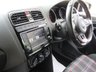 USED 2016 66 VOLKSWAGEN POLO 1.8 GTI 3d 189 BHP Finished in DEEP BLACK with contrasting retro cloth trim. This Polo is quick and great fun to drive. The Polo is one of the best selling and popular small cars around. It is very comfortable and practical, with a distinct upmarket feel to it. Features include 17" Alloys, DAB, 2 Keys, B/Tooth, Daytime Run Lights and much more. Dealer serviced at 6282 miles, 15446 miles, 29533 miles and at 33316 miles on arrival. 12 Months MOT.