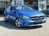 USED 2016 65 MERCEDES-BENZ A-CLASS 1.5 A 180 D SPORT EXECUTIVE 5d 107 BHP Finished in  SOUTH SEA METALLIC BLUE with contrasting FULL HEATED LEATHER trim. This A class certainly looks smart, with its slim lights and smooth body panels. There's plenty of room in the front and the back which will suit the average family. Features include, &pound;20 Road Tax, Full Heated Leather trim, B/Tooth, Rear View Camera, 17" alloys and much more. Dealer Serviced at 9155 miles and on arrival at 35599 miles at EMC.