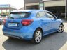 USED 2016 65 MERCEDES-BENZ A-CLASS 1.5 A 180 D SPORT EXECUTIVE 5d 107 BHP Finished in  SOUTH SEA METALLIC BLUE with contrasting FULL HEATED LEATHER trim. This A class certainly looks smart, with its slim lights and smooth body panels. There's plenty of room in the front and the back which will suit the average family. Features include, &pound;20 Road Tax, Full Heated Leather trim, B/Tooth, Rear View Camera, 17" alloys and much more. Dealer Serviced at 9155 miles and on arrival at 35599 miles at EMC.