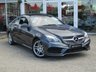 USED 2015 15 MERCEDES-BENZ E-CLASS 2.1 E250 CDI AMG LINE 2d 201 BHP Finished in Tenorite Grey Met with contrasting Black Heated Leather trim. This stylish comfortable and classy looking Merc E-Class Coupe offers loads of room and most importantly economy and performance with its punchy 201 BHP Extras include, Pan Roof, Sat Nav,  DAB radio, Rear View Camera, B/Tooth, Front and Rear Park Sensors, Black Electric Heated Leather, AMG Alloys and more. Dealer serviced at 9499 miles, 22474 miles, 35723 miles, 54315 miles, 73387 miles and on arrival at 85512 miles.