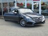 USED 2015 15 MERCEDES-BENZ E-CLASS 2.1 E250 CDI AMG LINE 2d 201 BHP Finished in Tenorite Grey Met with contrasting Black Heated Leather trim. This stylish comfortable and classy looking Merc E-Class Coupe offers loads of room and most importantly economy and performance with its punchy 201 BHP Extras include, Pan Roof, Sat Nav,  DAB radio, Rear View Camera, B/Tooth, Front and Rear Park Sensors, Black Electric Heated Leather, AMG Alloys and more. Dealer serviced at 9499 miles, 22474 miles, 35723 miles, 54315 miles, 73387 miles and on arrival at 85512 miles.
