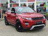 USED 2015 64 LAND ROVER RANGE ROVER EVOQUE 2.2 SD4 DYNAMIC LUX 5d 190 BHP Finished in FIRENZE RED MET with contrasting EBONY HEATED LEATHER Trim. This high spec Evoque comes from one of the most desirable brands on the market today. It is great looking, Fun to drive and a comfortable SUV that has features which include, DIGITAL TV, PANORAMIC SUNROOF, DAB, 20" ALLOYS, SAT NAV, REAR VIEW CAMERA, HEATED LEATHER MEMORY SEATS, POWER FOLDING MIRRORS and much more. Dealer serviced at 12382 miles,27846 miles, 42616 miles, 56431 miles, 65954 miles and on arrival at 77190 miles