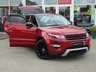 USED 2015 64 LAND ROVER RANGE ROVER EVOQUE 2.2 SD4 DYNAMIC LUX 5d 190 BHP Finished in FIRENZE RED MET with contrasting EBONY HEATED LEATHER Trim. This high spec Evoque comes from one of the most desirable brands on the market today. It is great looking, Fun to drive and a comfortable SUV that has features which include, DIGITAL TV, PANORAMIC SUNROOF, DAB, 20" ALLOYS, SAT NAV, REAR VIEW CAMERA, HEATED LEATHER MEMORY SEATS, POWER FOLDING MIRRORS and much more. Dealer serviced at 12382 miles,27846 miles, 42616 miles, 56431 miles, 65954 miles and on arrival at 77190 miles
