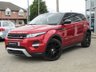 USED 2015 64 LAND ROVER RANGE ROVER EVOQUE 2.2 SD4 DYNAMIC LUX 5d 190 BHP Finished in FIRENZE RED MET with contrasting EBONY HEATED LEATHER Trim. This high spec Evoque comes from one of the most desirable brands on the market today. It is great looking, Fun to drive and a comfortable SUV that has features which include, DIGITAL TV, PANORAMIC SUNROOF, DAB, 20" ALLOYS, SAT NAV, REAR VIEW CAMERA, HEATED LEATHER MEMORY SEATS, POWER FOLDING MIRRORS and much more. Dealer serviced at 12382 miles,27846 miles, 42616 miles, 56431 miles, 65954 miles and on arrival at 77190 miles