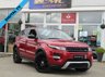 USED 2015 64 LAND ROVER RANGE ROVER EVOQUE 2.2 SD4 DYNAMIC LUX 5d 190 BHP Finished in FIRENZE RED MET with contrasting EBONY HEATED LEATHER Trim. This high spec Evoque comes from one of the most desirable brands on the market today. It is great looking, Fun to drive and a comfortable SUV that has features which include, DIGITAL TV, PANORAMIC SUNROOF, DAB, 20" ALLOYS, SAT NAV, REAR VIEW CAMERA, HEATED LEATHER MEMORY SEATS, POWER FOLDING MIRRORS and much more. Dealer serviced at 12382 miles,27846 miles, 42616 miles, 56431 miles, 65954 miles and on arrival at 77190 miles