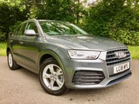 USED 2018 18 AUDI Q3 1.4 TFSI SPORT 5d AUTO 148 BHP// NOW SOLD/// 6,800 MILES / AUDI UK + 1 RETIRED GENT OWNER ONLY 6,000 MILES / AUDI UK + 1 RETIRED GENT OWNER