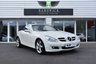 USED 2008 57 MERCEDES-BENZ SLK 3.5 SLK350 2d 269 BHP CALCITE WHITE WITH RED NAPPA LEATER