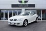 USED 2008 57 MERCEDES-BENZ SLK 3.5 SLK350 2d 269 BHP CALCITE WHITE WITH RED NAPPA LEATER