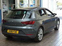 USED 2018 18 SEAT LEON 1.4 TSI FR TECHNOLOGY 5d 124 BHP SAT NAV PART LEATHER INTERIOR