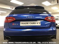 USED 2013 13 AUDI A4 RARE SEPANG BLUE AUDI RS4 AVANT 4.2 V8 7 SPEED S TRONIC QUATTRO AWD FREE UK DELIVERY*VIDEO AVAILABLE* FINANCE ARRANGED* PART EX*HPI CLEAR