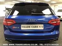 USED 2013 13 AUDI A4 RARE SEPANG BLUE AUDI RS4 AVANT 4.2 V8 7 SPEED S TRONIC QUATTRO AWD FREE UK DELIVERY*VIDEO AVAILABLE* FINANCE ARRANGED* PART EX*HPI CLEAR