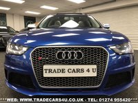 USED 2013 13 AUDI A4 RARE SEPANG BLUE AUDI RS4 AVANT 4.2 V8 7 SPEED S TRONIC QUATTRO AWD FREE UK DELIVERY*VIDEO AVAILABLE* FINANCE ARRANGED* PART EX*HPI CLEAR