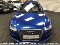 USED 2013 13 AUDI A4 RARE SEPANG BLUE AUDI RS4 AVANT 4.2 V8 7 SPEED S TRONIC QUATTRO AWD FREE UK DELIVERY*VIDEO AVAILABLE* FINANCE ARRANGED* PART EX*HPI CLEAR