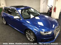 USED 2013 13 AUDI A4 RARE SEPANG BLUE AUDI RS4 AVANT 4.2 V8 7 SPEED S TRONIC QUATTRO AWD FREE UK DELIVERY*VIDEO AVAILABLE* FINANCE ARRANGED* PART EX*HPI CLEAR