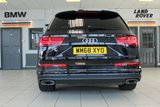 USED 2019 68 AUDI Q7 3.0 TDI QUATTRO BLACK EDITION 5d AUTO 282 BHP FINISHED IN STUNNING METALLIC ORCA BLACK, COMPLIMENTED WITH HEATED BLACK VALCONA LEATHER SPORTS SEATS PLUS + 1 OWNER, HUGE SPECIFICATION 7 SEATER, COMES WITH AN IMPECCABLE, FULL SERVICE HISTORY AND THE BALANCE OF AUDI'S MANUFACTURERS WARRANTY UNTIL JANUARY 2022 + TECHNOLOGY PACKAGE WITH VIRTUAL COCKPIT DIGITAL DASH DISPLAY + BOSE 3D SURROUND SOUND SYSTEM + SATELLITE NAVIGATION + PANORAMIC GLASS SUNROOF + HEAT AND SOUND INSULATING GLASS WITH PRIVACY WINDOWS + POWER FOLDING MIRRORS + INTERIOR LIGH