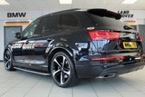 USED 2019 68 AUDI Q7 3.0 TDI QUATTRO BLACK EDITION 5d AUTO 282 BHP FINISHED IN STUNNING METALLIC ORCA BLACK, COMPLIMENTED WITH HEATED BLACK VALCONA LEATHER SPORTS SEATS PLUS + 1 OWNER, HUGE SPECIFICATION 7 SEATER, COMES WITH AN IMPECCABLE, FULL SERVICE HISTORY AND THE BALANCE OF AUDI'S MANUFACTURERS WARRANTY UNTIL JANUARY 2022 + TECHNOLOGY PACKAGE WITH VIRTUAL COCKPIT DIGITAL DASH DISPLAY + BOSE 3D SURROUND SOUND SYSTEM + SATELLITE NAVIGATION + PANORAMIC GLASS SUNROOF + HEAT AND SOUND INSULATING GLASS WITH PRIVACY WINDOWS + POWER FOLDING MIRRORS + INTERIOR LIGH
