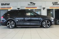 USED 2019 68 AUDI Q7 3.0 TDI QUATTRO BLACK EDITION 5d AUTO 282 BHP FINISHED IN STUNNING METALLIC ORCA BLACK, COMPLIMENTED WITH HEATED BLACK VALCONA LEATHER SPORTS SEATS PLUS + 1 OWNER, HUGE SPECIFICATION 7 SEATER, COMES WITH AN IMPECCABLE, FULL SERVICE HISTORY AND THE BALANCE OF AUDI'S MANUFACTURERS WARRANTY UNTIL JANUARY 2022 + TECHNOLOGY PACKAGE WITH VIRTUAL COCKPIT DIGITAL DASH DISPLAY + BOSE 3D SURROUND SOUND SYSTEM + SATELLITE NAVIGATION + PANORAMIC GLASS SUNROOF + HEAT AND SOUND INSULATING GLASS WITH PRIVACY WINDOWS + POWER FOLDING MIRRORS + INTERIOR LIGH