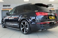 USED 2019 68 AUDI Q7 3.0 TDI QUATTRO BLACK EDITION 5d AUTO 282 BHP FINISHED IN STUNNING METALLIC ORCA BLACK, COMPLIMENTED WITH HEATED BLACK VALCONA LEATHER SPORTS SEATS PLUS + 1 OWNER, HUGE SPECIFICATION 7 SEATER, COMES WITH AN IMPECCABLE, FULL SERVICE HISTORY AND THE BALANCE OF AUDI'S MANUFACTURERS WARRANTY UNTIL JANUARY 2022 + TECHNOLOGY PACKAGE WITH VIRTUAL COCKPIT DIGITAL DASH DISPLAY + BOSE 3D SURROUND SOUND SYSTEM + SATELLITE NAVIGATION + PANORAMIC GLASS SUNROOF + HEAT AND SOUND INSULATING GLASS WITH PRIVACY WINDOWS + POWER FOLDING MIRRORS + INTERIOR LIGH