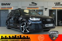 USED 2019 68 AUDI Q7 3.0 TDI QUATTRO BLACK EDITION 5d AUTO 282 BHP FINISHED IN STUNNING METALLIC ORCA BLACK, COMPLIMENTED WITH HEATED BLACK VALCONA LEATHER SPORTS SEATS PLUS + 1 OWNER, HUGE SPECIFICATION 7 SEATER, COMES WITH AN IMPECCABLE, FULL SERVICE HISTORY AND THE BALANCE OF AUDI'S MANUFACTURERS WARRANTY UNTIL JANUARY 2022 + TECHNOLOGY PACKAGE WITH VIRTUAL COCKPIT DIGITAL DASH DISPLAY + BOSE 3D SURROUND SOUND SYSTEM + SATELLITE NAVIGATION + PANORAMIC GLASS SUNROOF + HEAT AND SOUND INSULATING GLASS WITH PRIVACY WINDOWS + POWER FOLDING MIRRORS + INTERIOR LIGH
