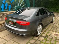 USED 2015 15 AUDI A4 2.0 TDI S LINE 4d 174 BHP STUNNING AUDI A4 S-LINE TDi  - AUTOMATIC - HALF LEATHER/ALCANTARA INTERIOR - SERVICE HISTORY - SATELLITE NAVIGATION - 18 INCH UPGRADE ALLOYS