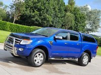 USED 2014 64 FORD RANGER 2.2 LIMITED 4X4 DCB TDCI 4d 148 BHP SAT NAV + CANOPY +  ** NO VAT ***