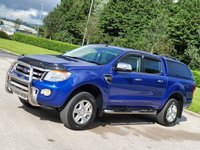 USED 2014 64 FORD RANGER 2.2 LIMITED 4X4 DCB TDCI 4d 148 BHP SAT NAV + CANOPY +  ** NO VAT ***