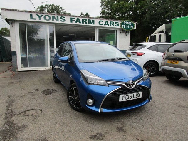 2016 16 Toyota Yaris 1.3 VVT-I DESIGN 5d 99 BHP