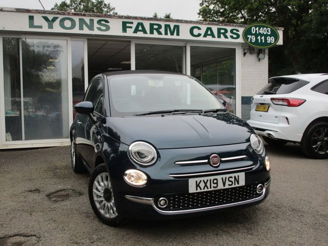2019 19 Fiat 500c 1.2 CONVERTIBLE LOUNGE 2d 69 BHP NEW SHAPE